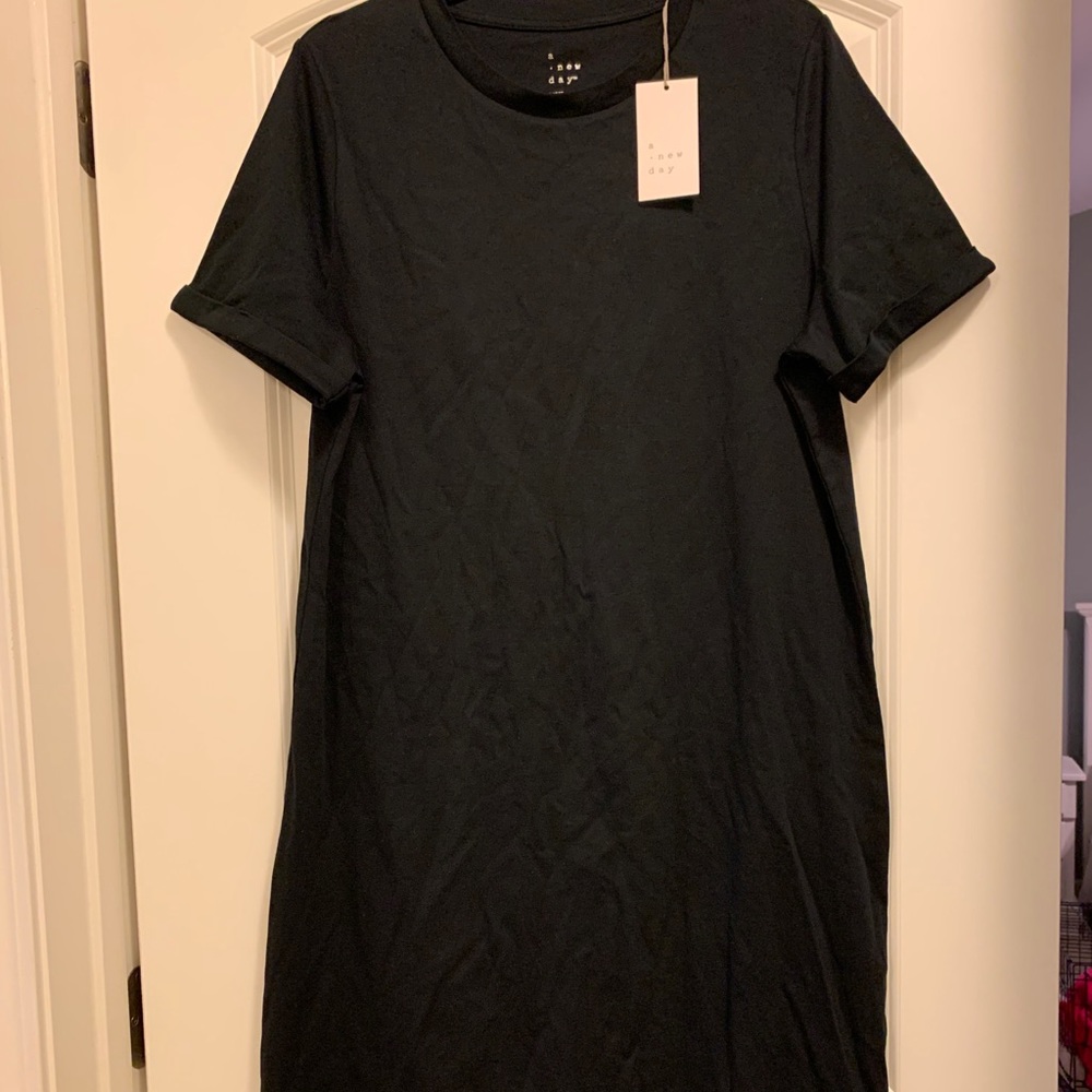 Black t-shirt dress